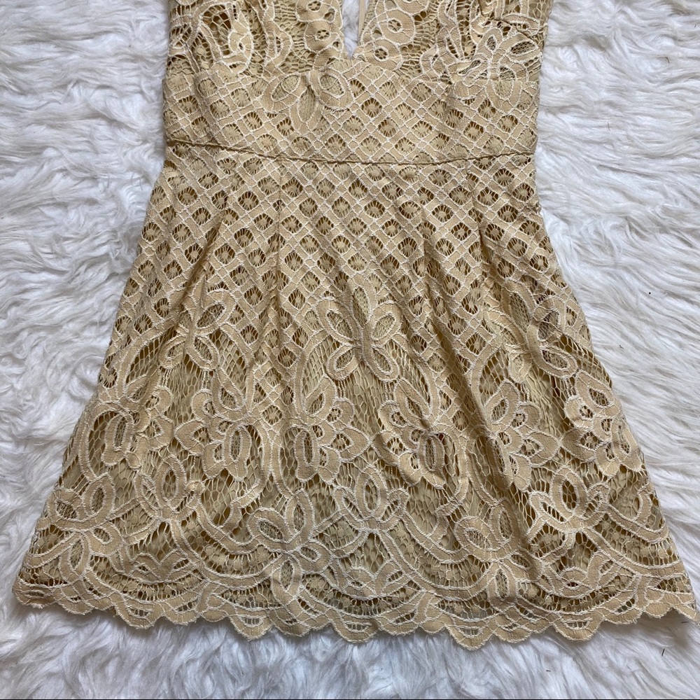 π₯SOLDπ₯ Free People One Million Lovers Mini Dress Cream 2 - Picture 6 of 16